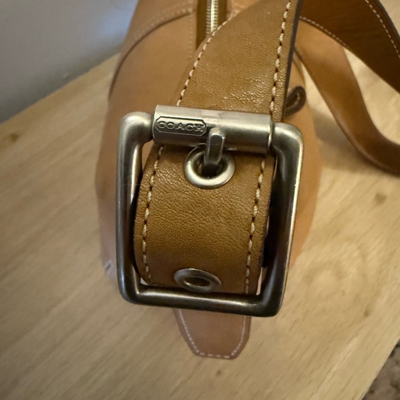 Coach Caramel Soft Leather Demi Legacy Shoulder Bag (9564) - Picture 7 of 9